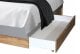 Кровать с ящиками  Миромарк ЛИНЦ Серый глянец + Дуб 1