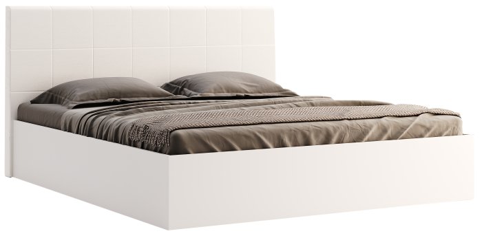 Ліжко з підйомним механізмом Міромарк ФЕМЕЛІ Білий глянець