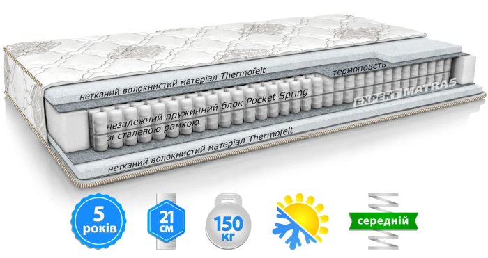 Матрас MACCHIATO SOFT PLUS / МАКИАТО СОФТ ПЛЮС 120х190 см